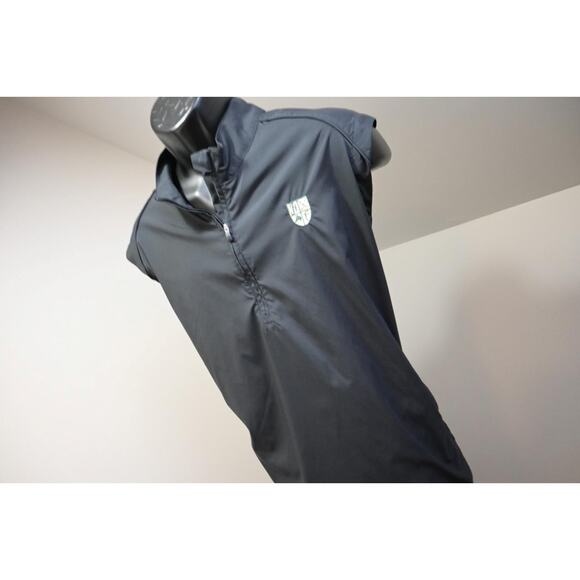 Adidas Windbreaker Golf Jacket ClimaProof 1/4 Zip Black Short Sleeve Mens Sz XL - Picture 4 of 11